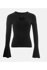 Coquette Ribbed Knit Top