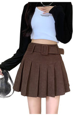 Corduroy High Waist Mini Skirt