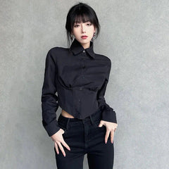 Corset Button-Up Blouse