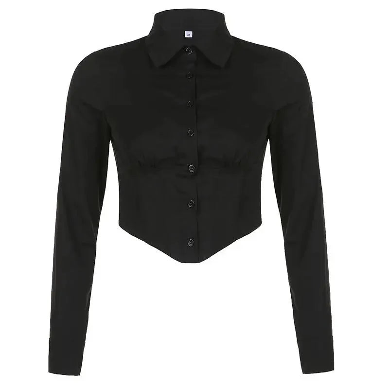 Corset Button-Up Blouse