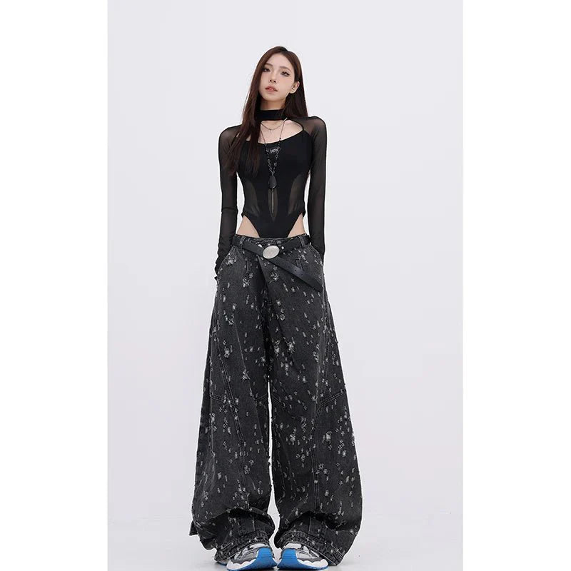 Cosmic Dust Wide-Leg Jeans