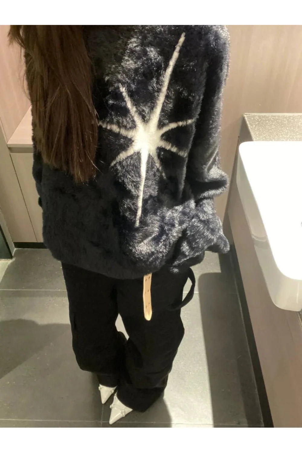 Cosmic Starburst Fuzzy Sweater