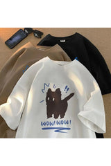 Cotton Japanese Couple T-shirt