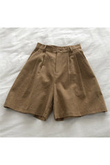 Cotton Linen Retro Shorts