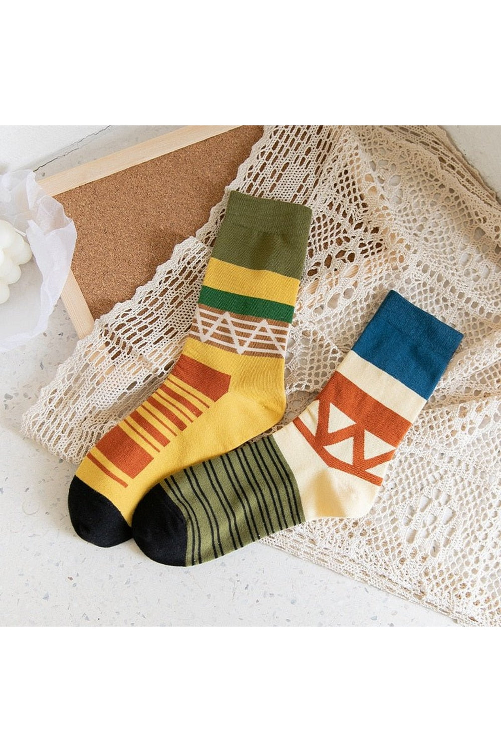 Creative Irregular Short Couple Socks