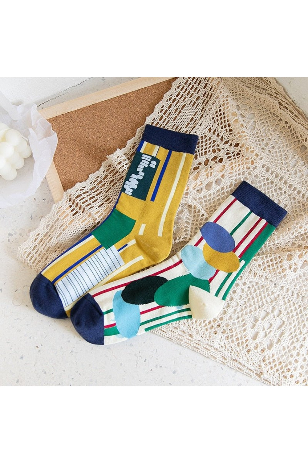 Creative Irregular Short Couple Socks