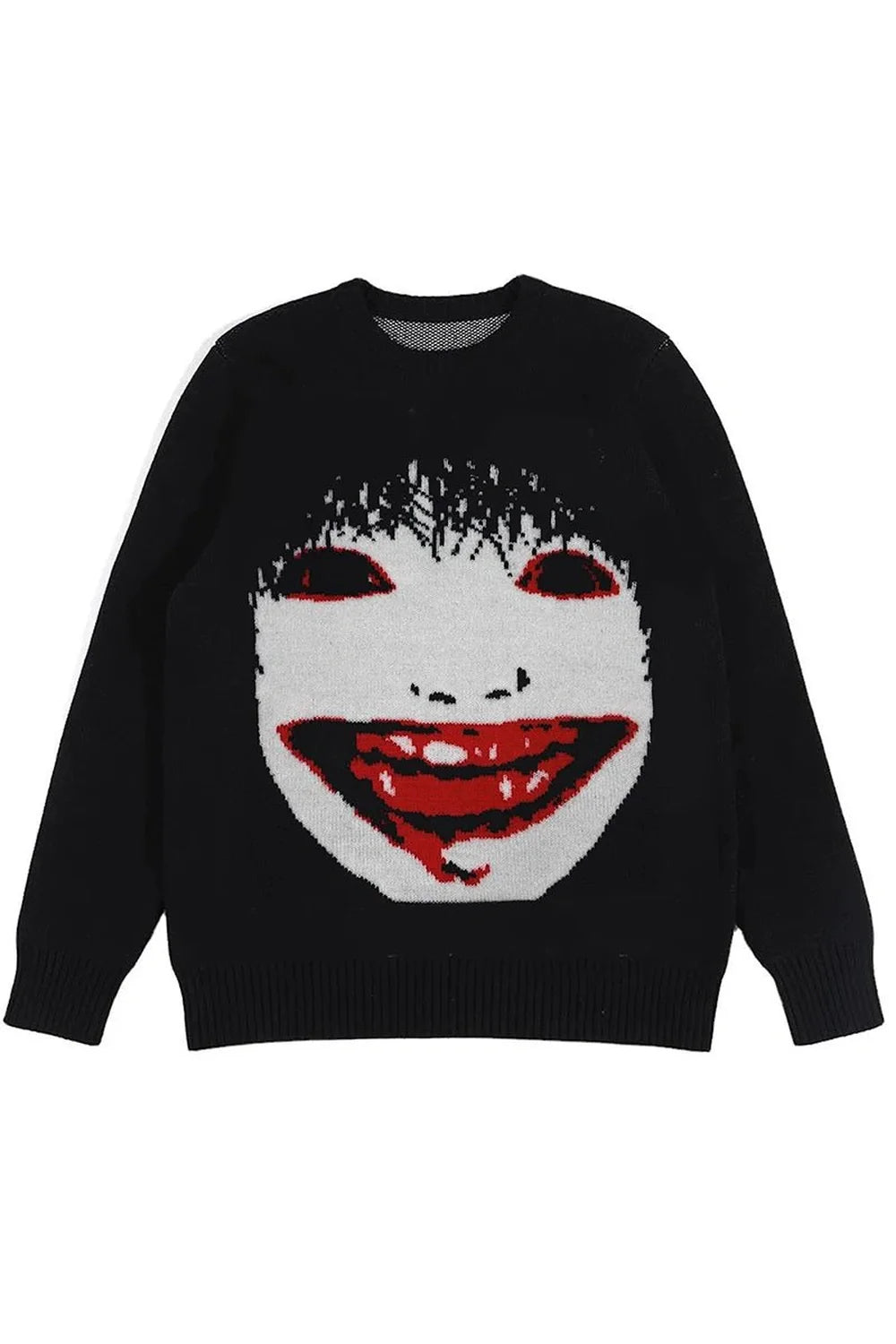 Creepy Smile Knit Sweater