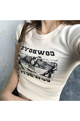 Crop Top "COWBOYS"