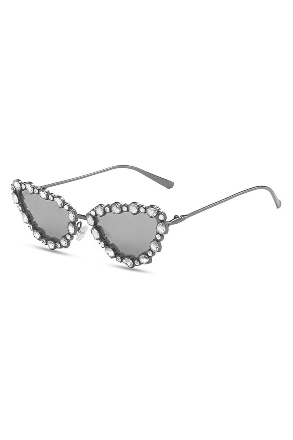 Crystal Cat Eye Sunglasses