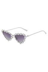 Crystal Cat Eye Sunglasses