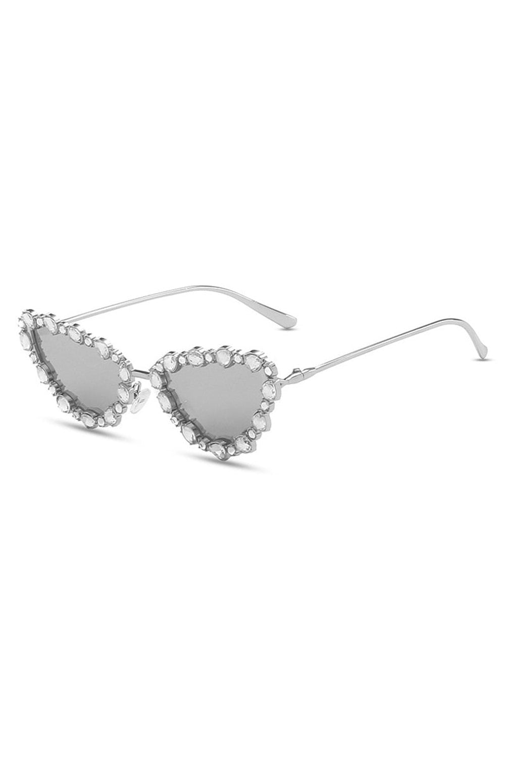 Crystal Cat Eye Sunglasses