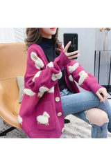 Fall Cute Aesthetic Lamb cardigan