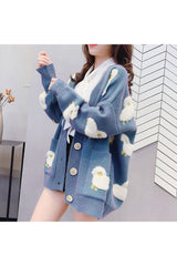 Fall Cute Aesthetic Lamb cardigan