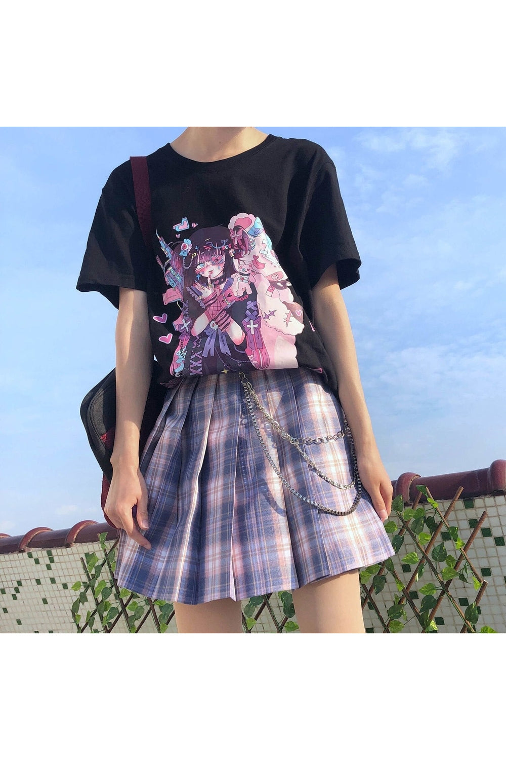 Cute Anime Gothic T-shirt