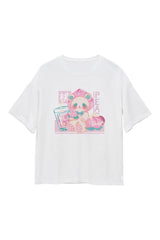 Cute Anime Kawaii Bear print T-shirt