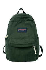 Cute Corduroy Preppy Backpack