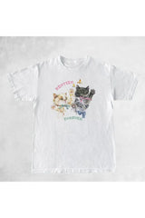 Cute Kittens Oversized Graphic T-Shirt