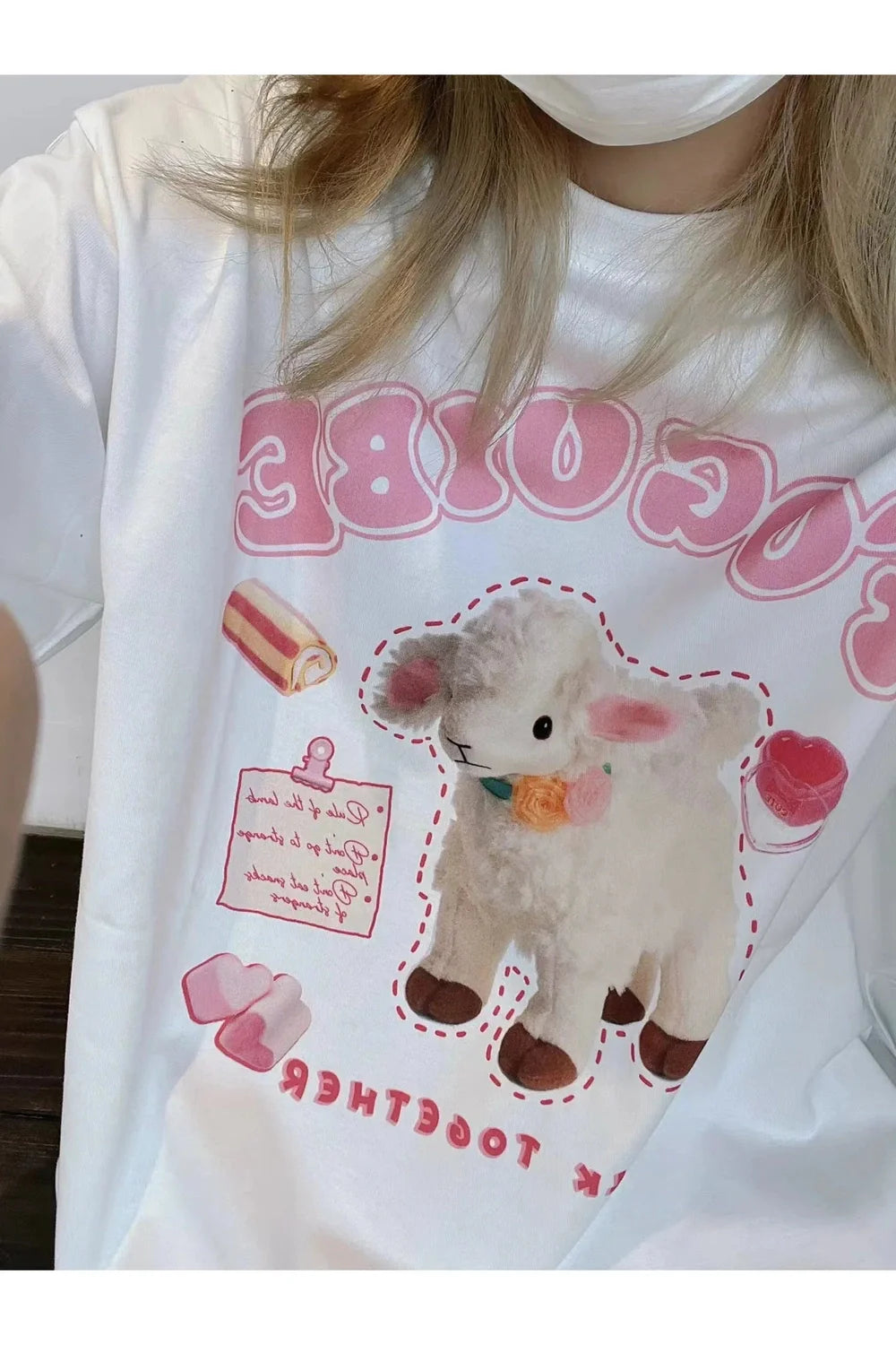 Cute Lamb Graphic T-shirt