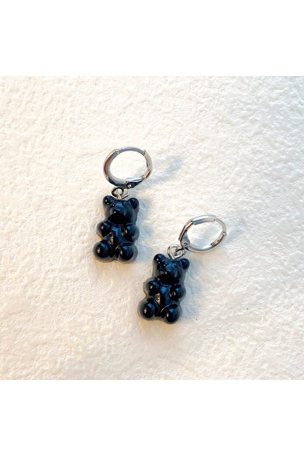 Cute Transparent Resin Bear Earrings