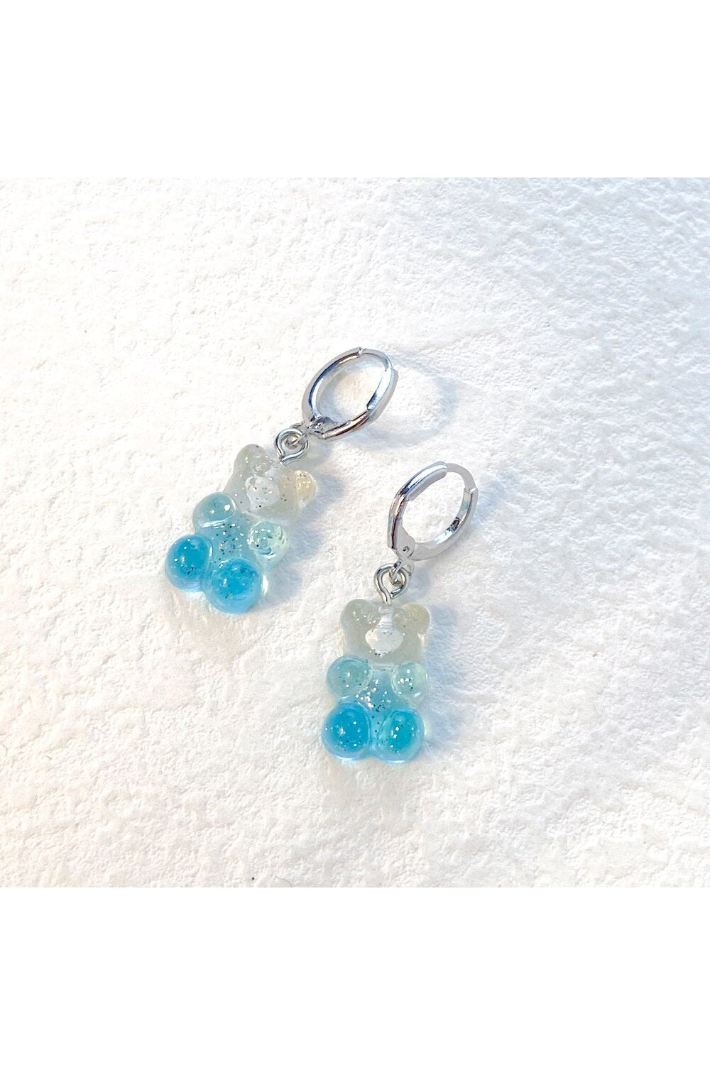 Cute Transparent Resin Bear Earrings