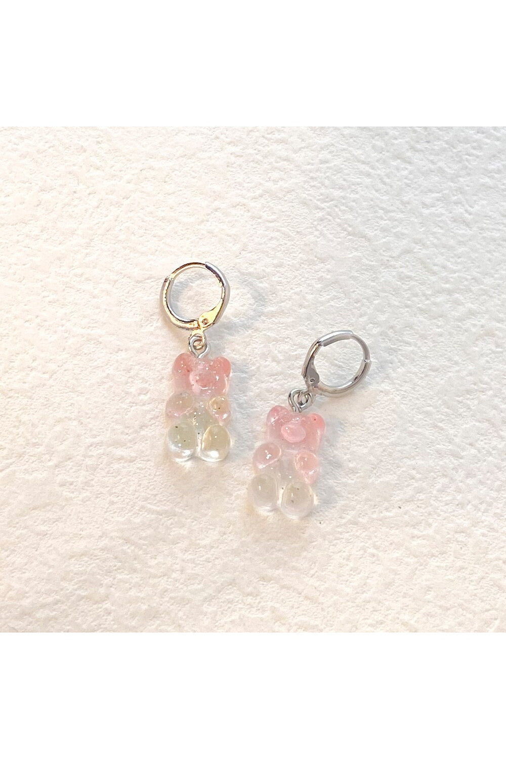 Cute Transparent Resin Bear Earrings