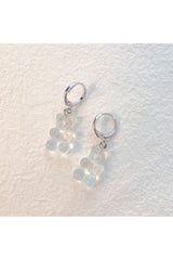 Cute Transparent Resin Bear Earrings