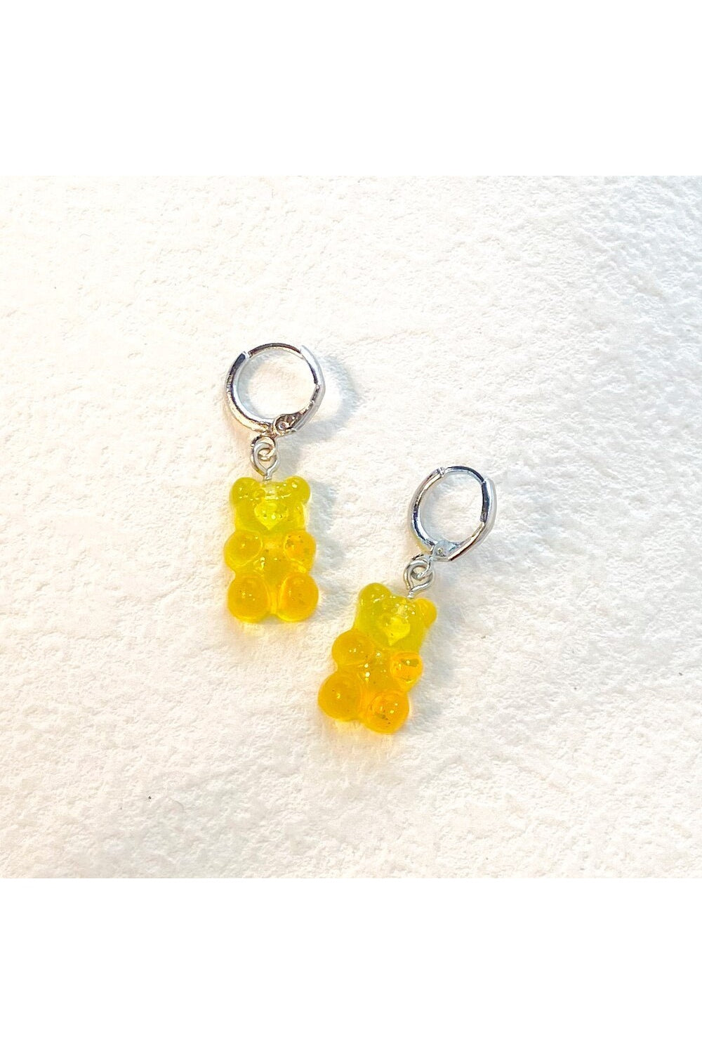 Cute Transparent Resin Bear Earrings