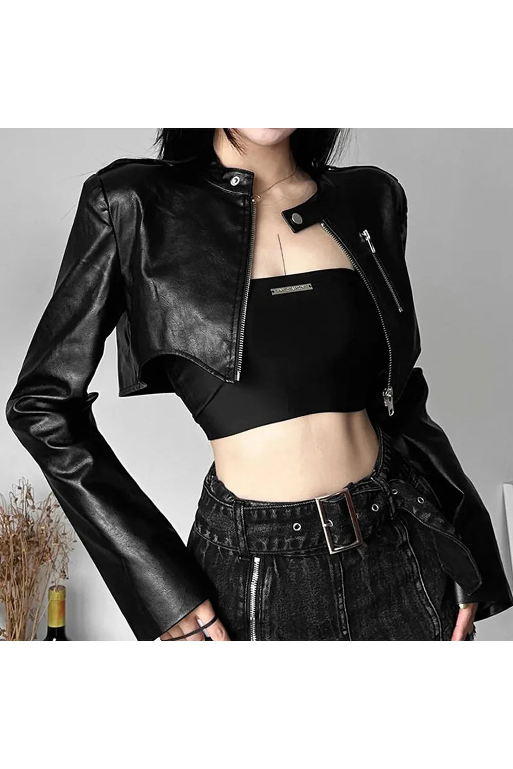 Fall Cyber Gothic Y2K Zipper Jacket