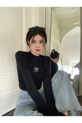 Cyber ​​Y2K Schwarzes T-Shirt 
