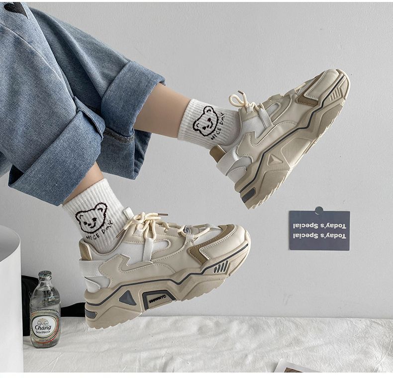 Lace-Up Platform Sneakers
