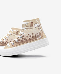 Japanese Colorful Hand Painted Canvas Shoes