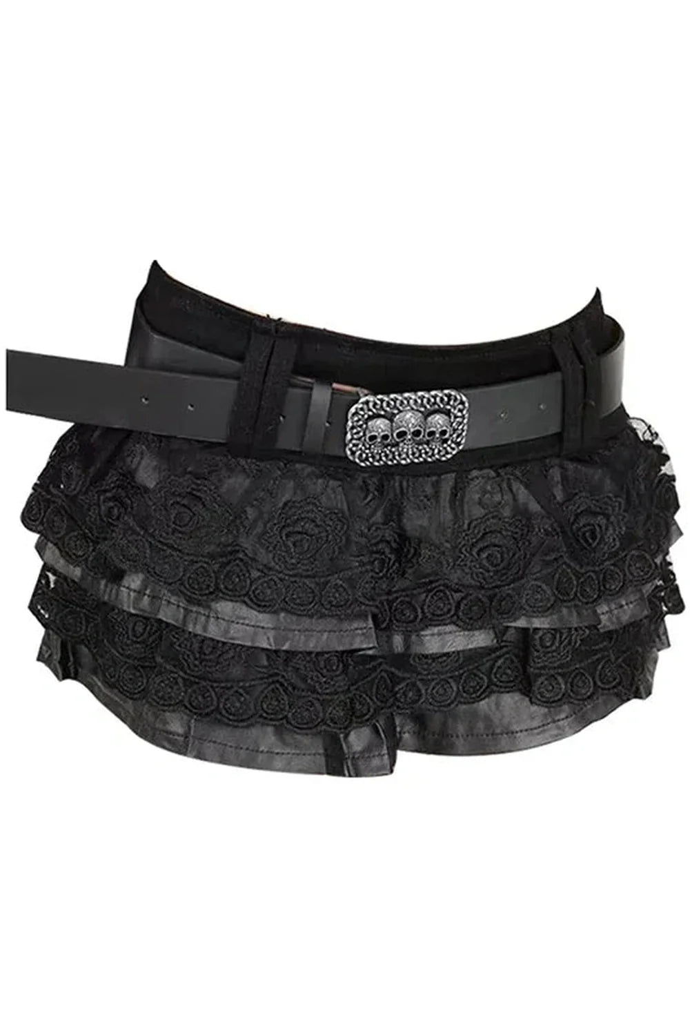 Dark Academia Lace Mini Skirt