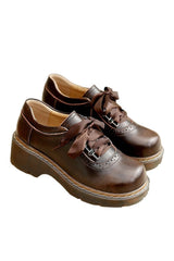 Dark Academia Oxford Shoes