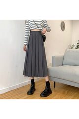 Dark Academia Vintage Brown Skirt