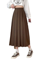 Dark Academia Vintage Brown Skirt