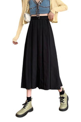 Dark Academia Vintage Brown Skirt