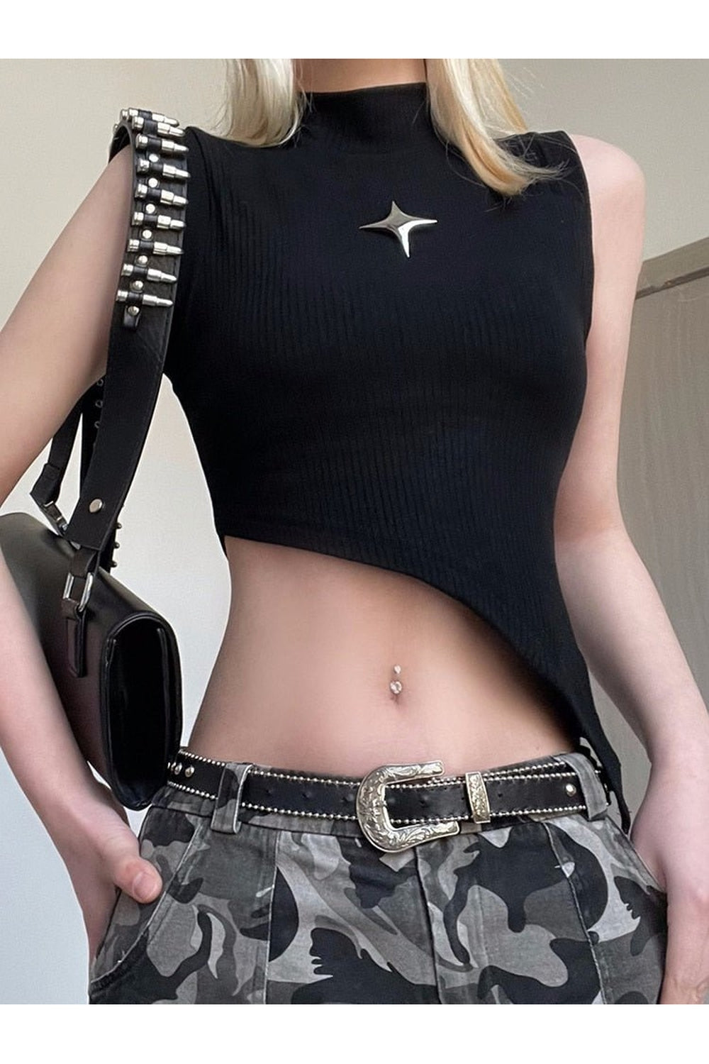 Dark Alt Crop Top