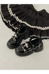 Dark Angel Chain Strap Shoes