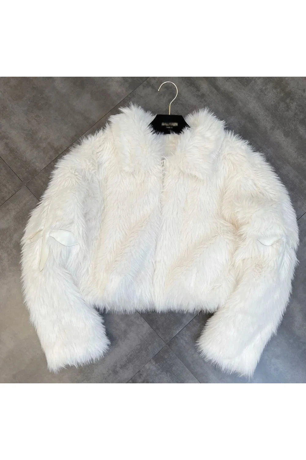 Dark Cross Faux Fur Jacket