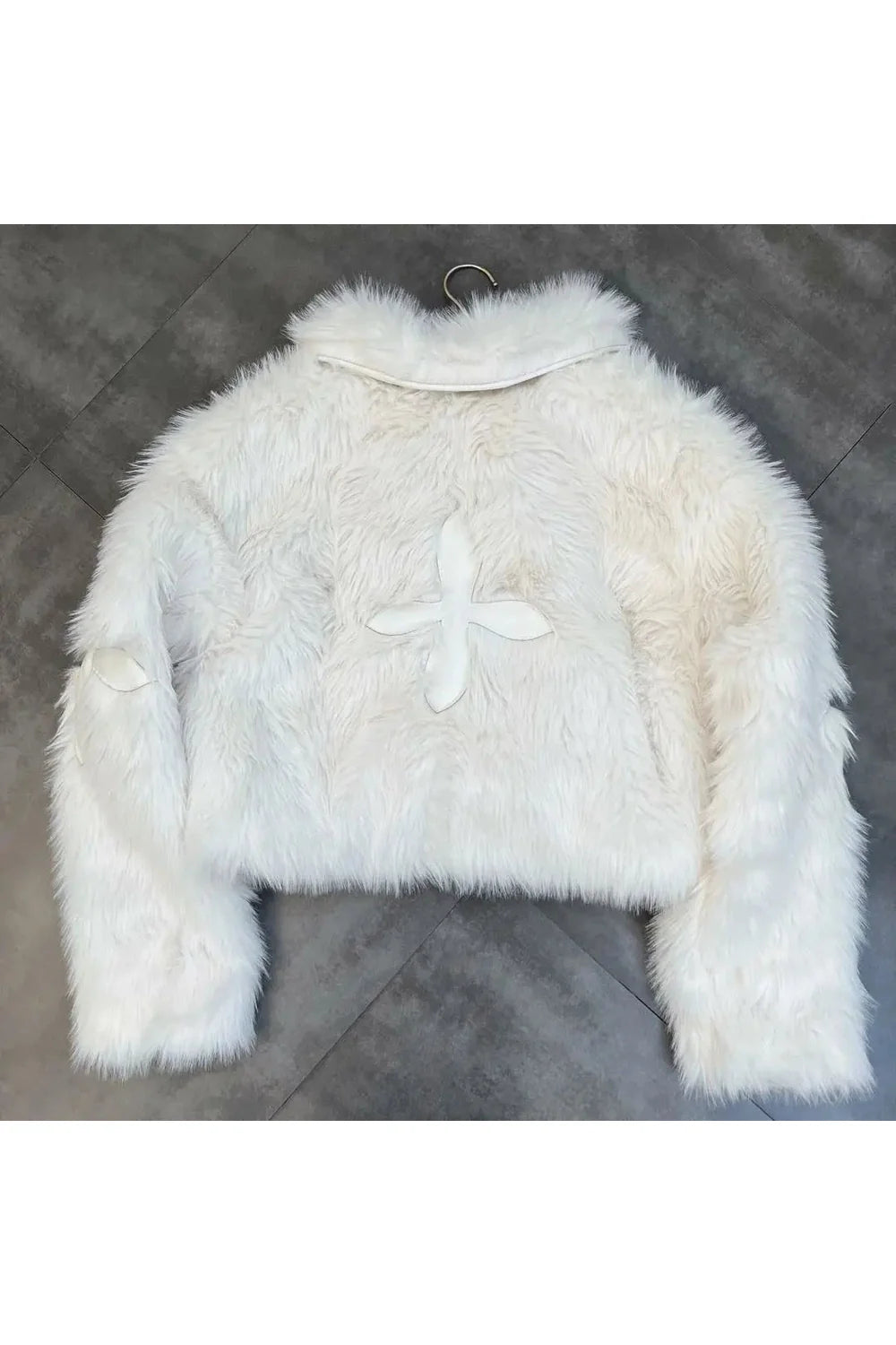 Dark Cross Faux Fur Jacket