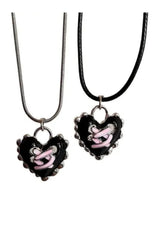 Dark Romance Corset Heart Necklace