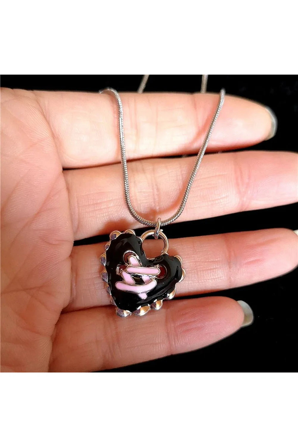 Dark Romance Corset Heart Necklace