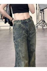 Fall Denim Retro Wide Leg Jeans