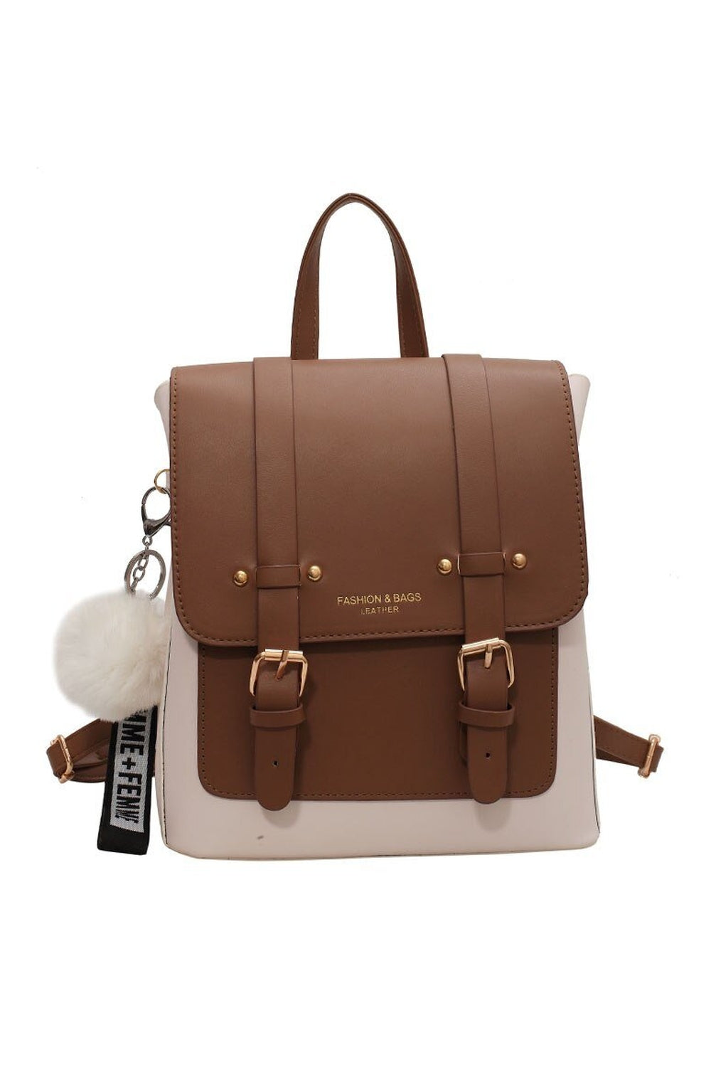 Designer Leather Travel Backpack