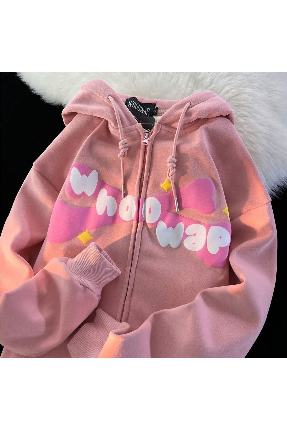 Fall Devil Embroidery Loose Hoodie