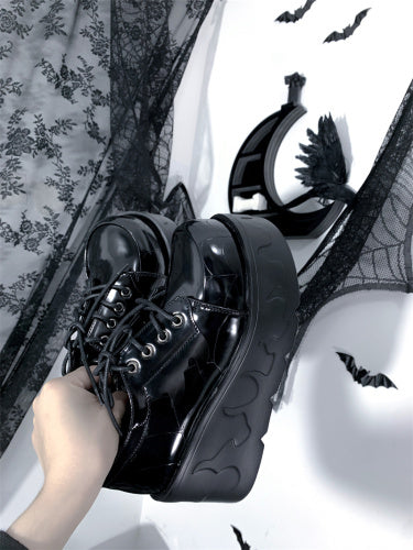 Black Pink Sweet Elena Platform Shoes ON294
