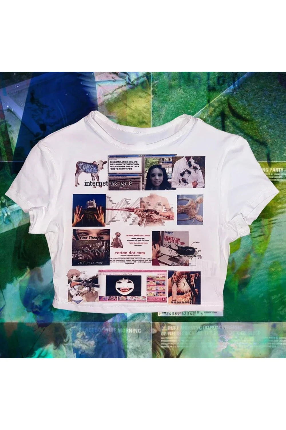 Collage de dystopie numérique en haut