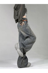 Fall Distressed Y2K Wide Leg Jeans