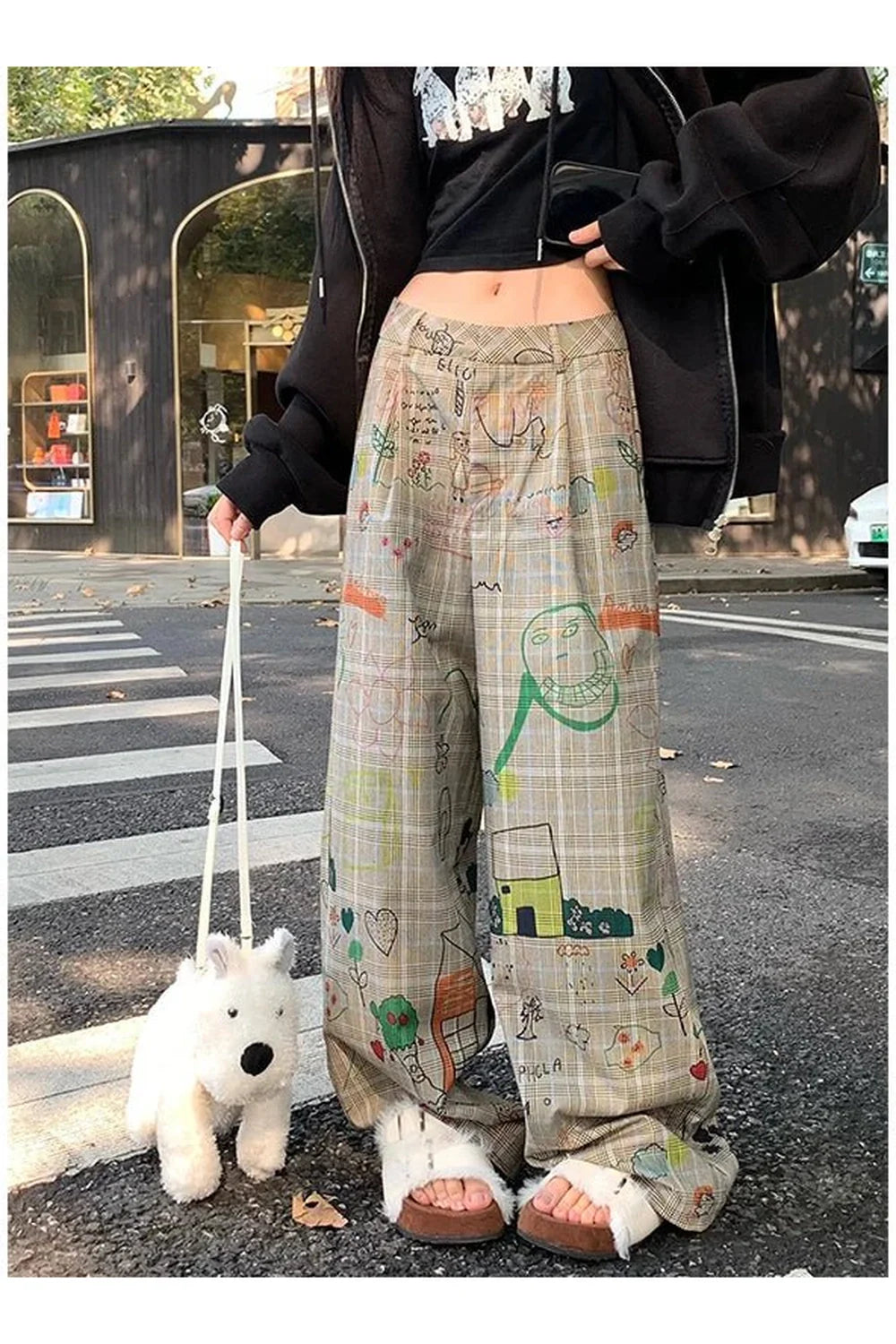 Doodle Dreams Plaid Pants