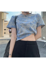 Downtown Cute Tie Dye Crop Top